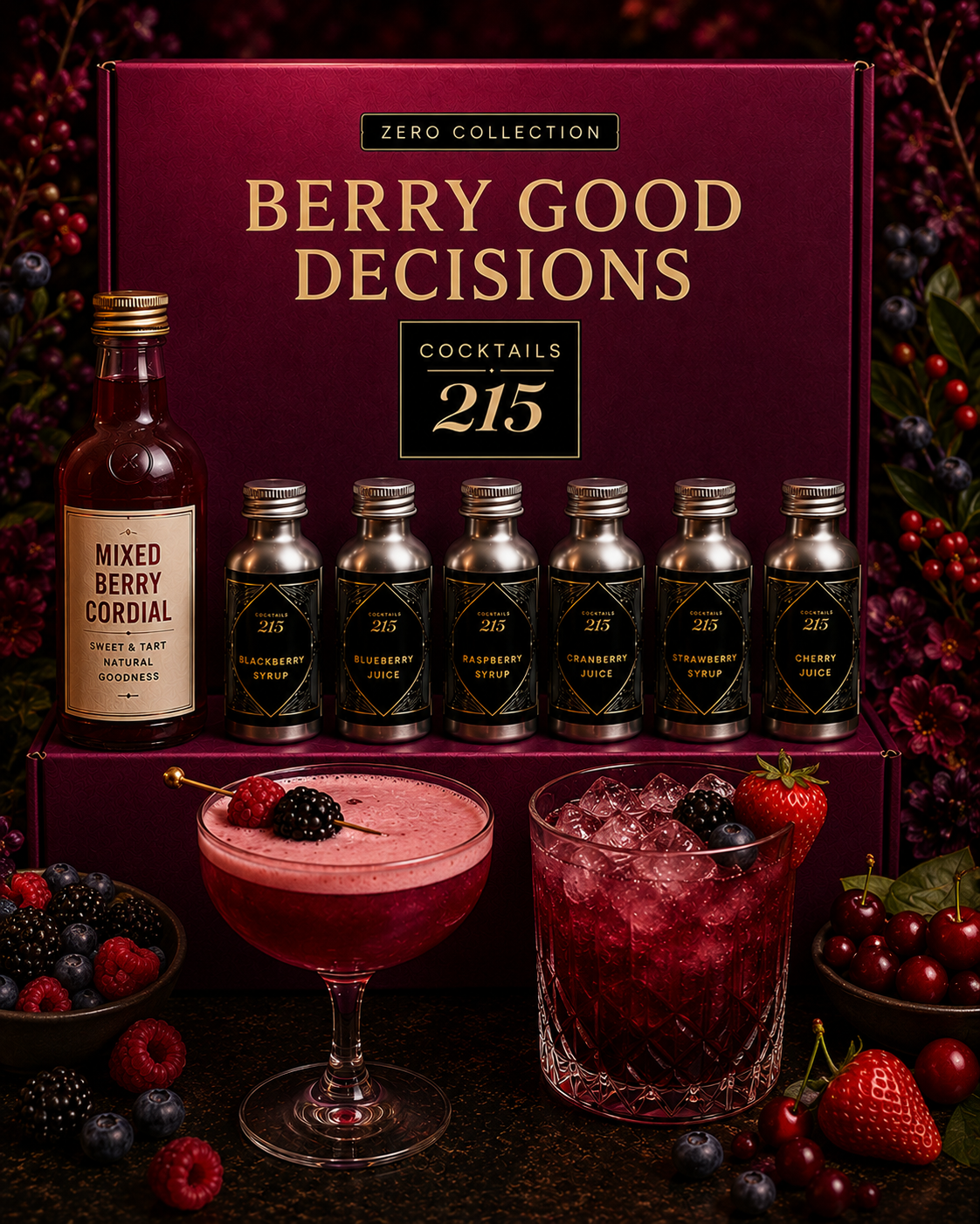 Berry Good Decisions - Zero Collection cocktail box