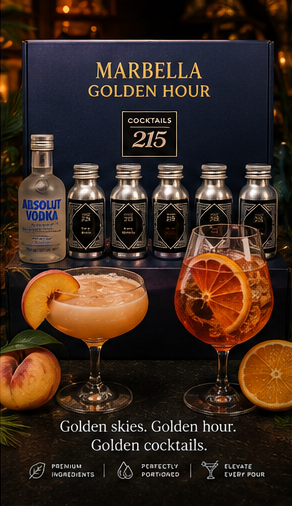 Marbella Golden Hour cocktail box